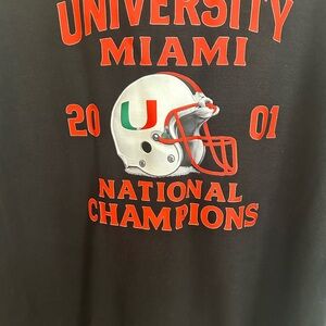 Miami Hurricanes Championship Shirt